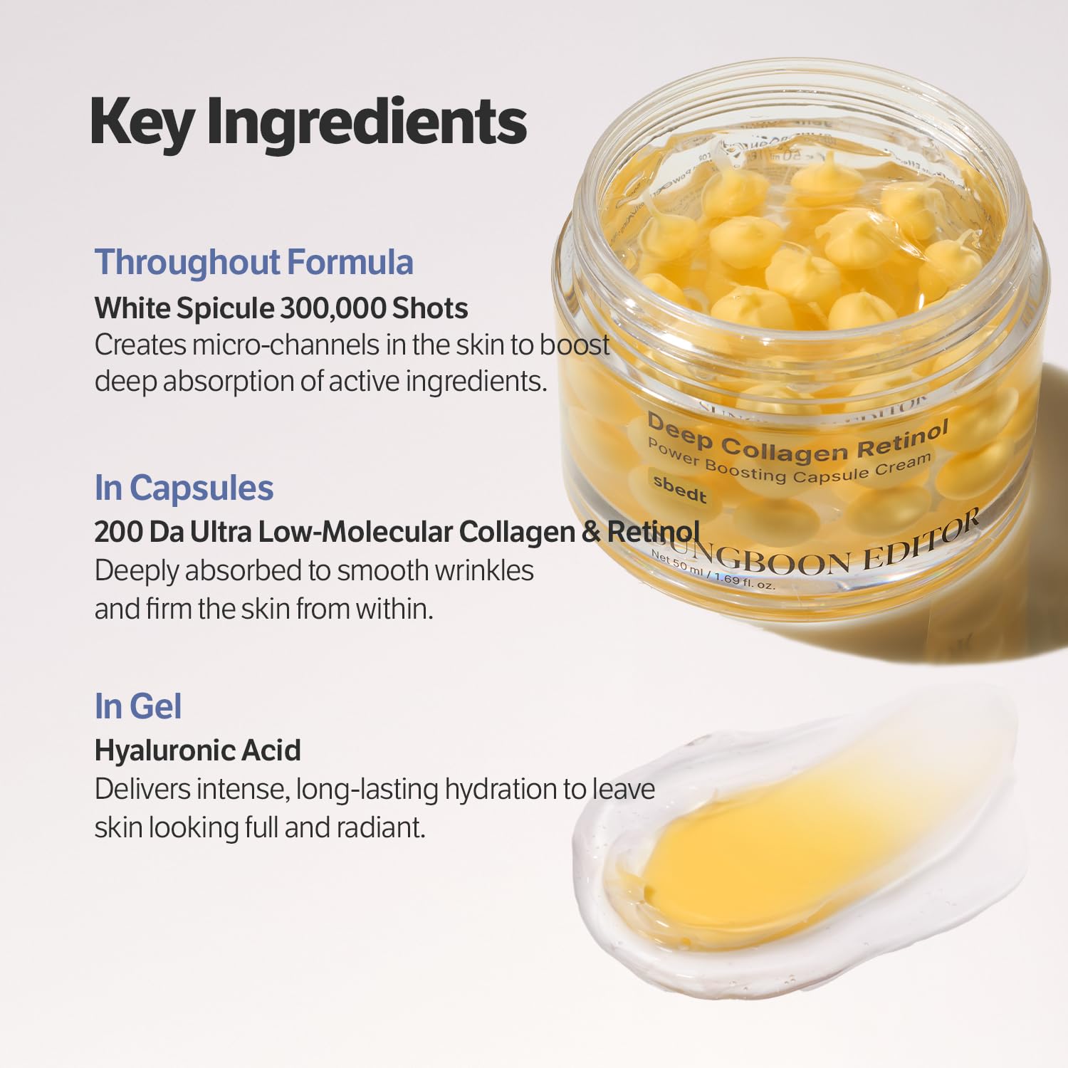 SUNGBOON EDITOR Deep Collagen Retinol Capsule Cream For Dry - SUNGBOON EDITOR