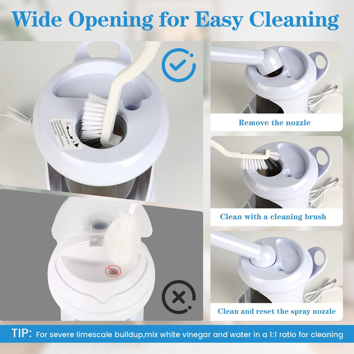 2 in 1 Nasal Steamer Nano Ionic Facial Steamer with - Takeashine Official Imagery - 8