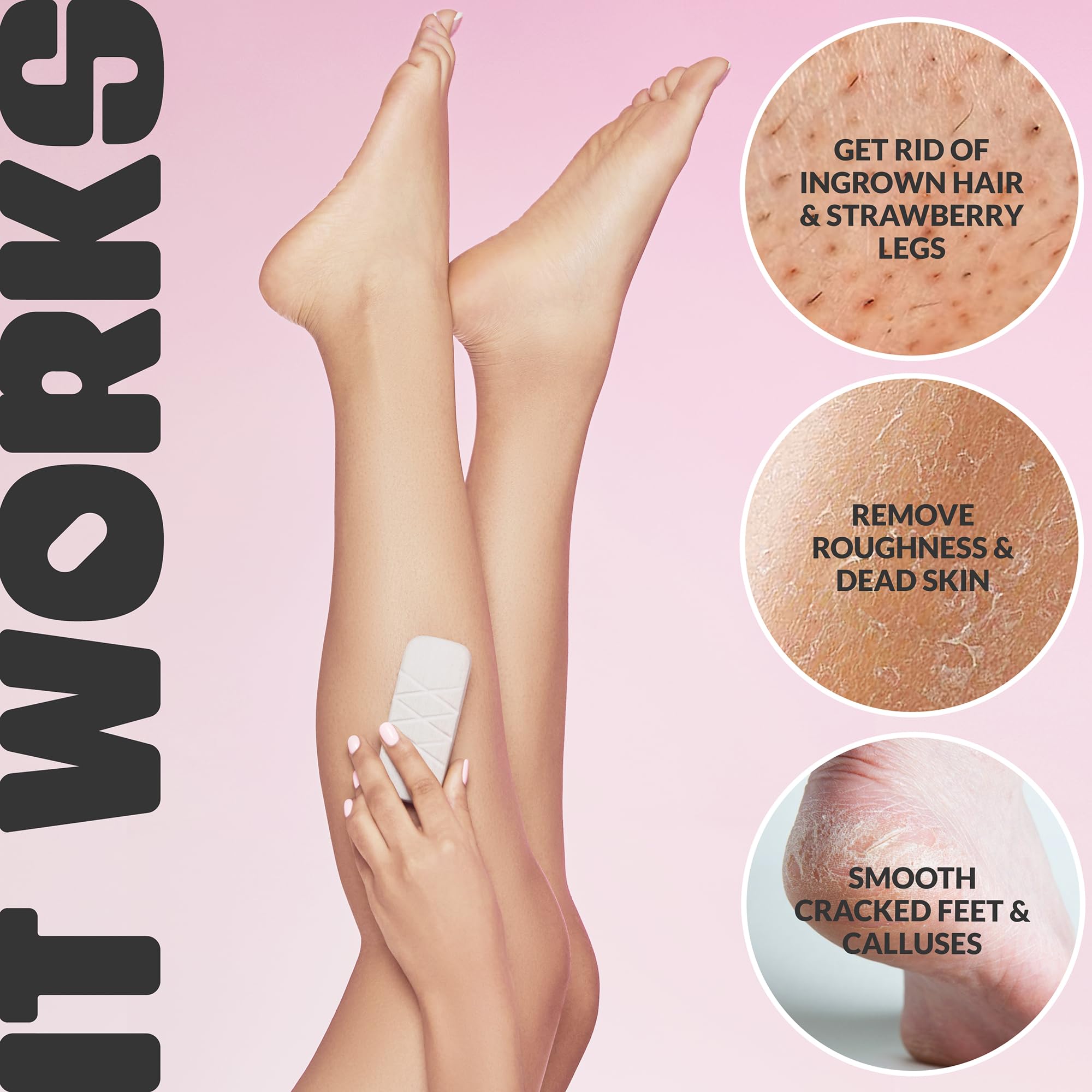 GLOWSTONE - GET EVEN LEG SCRUB GET EVEN LEG SCRUB - Stone Body Scrubber & Leg - GLOWSTONE - GET EVEN LEG SCRUB Official Product View 3