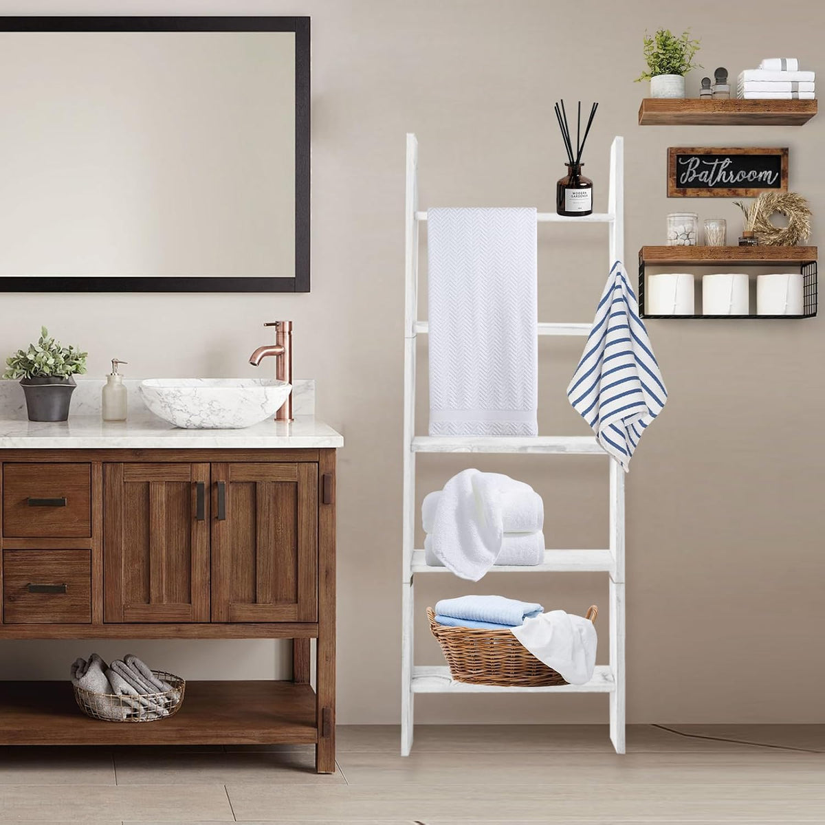 Honest Blanket Ladders for the Living Room 5 Tier Blanket - HONEST OUTFITTERS Official Imagery - 8