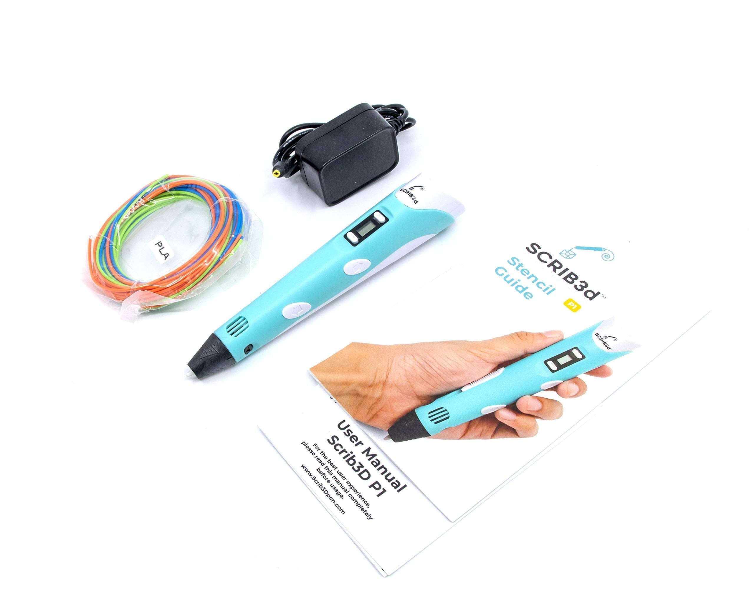 SCRIB3D P1 3D Printing Pen with Display - Includes 3D Pen, 3 Star - SCRIB3D Official Product View 3