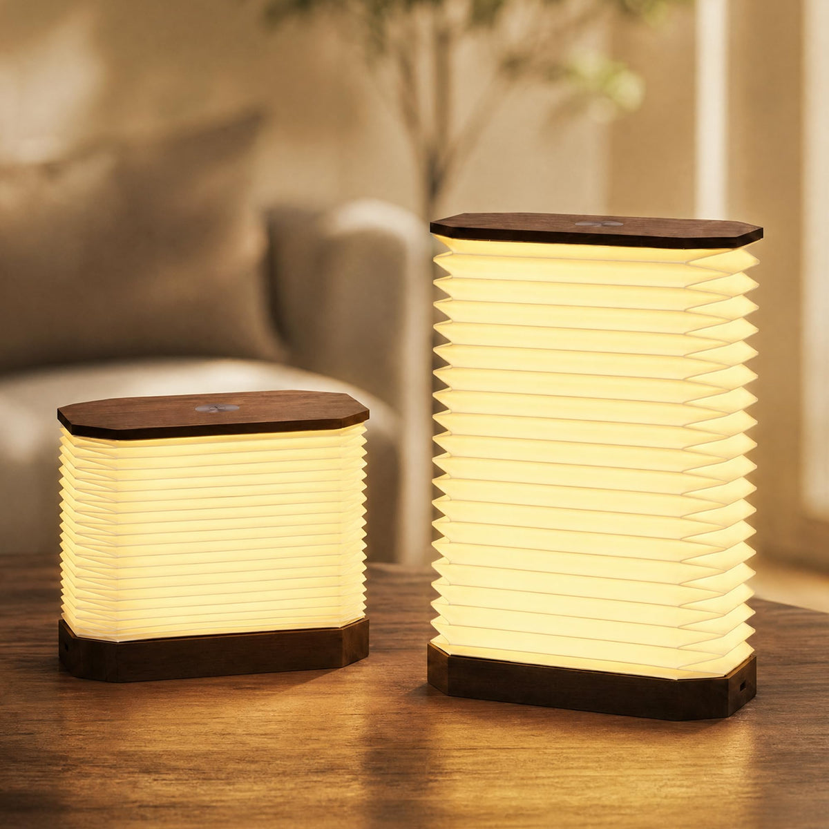 Folding Accordion Lamp Portable Paper Lamp Japanese Lantern - Ba suns Official Imagery - 1