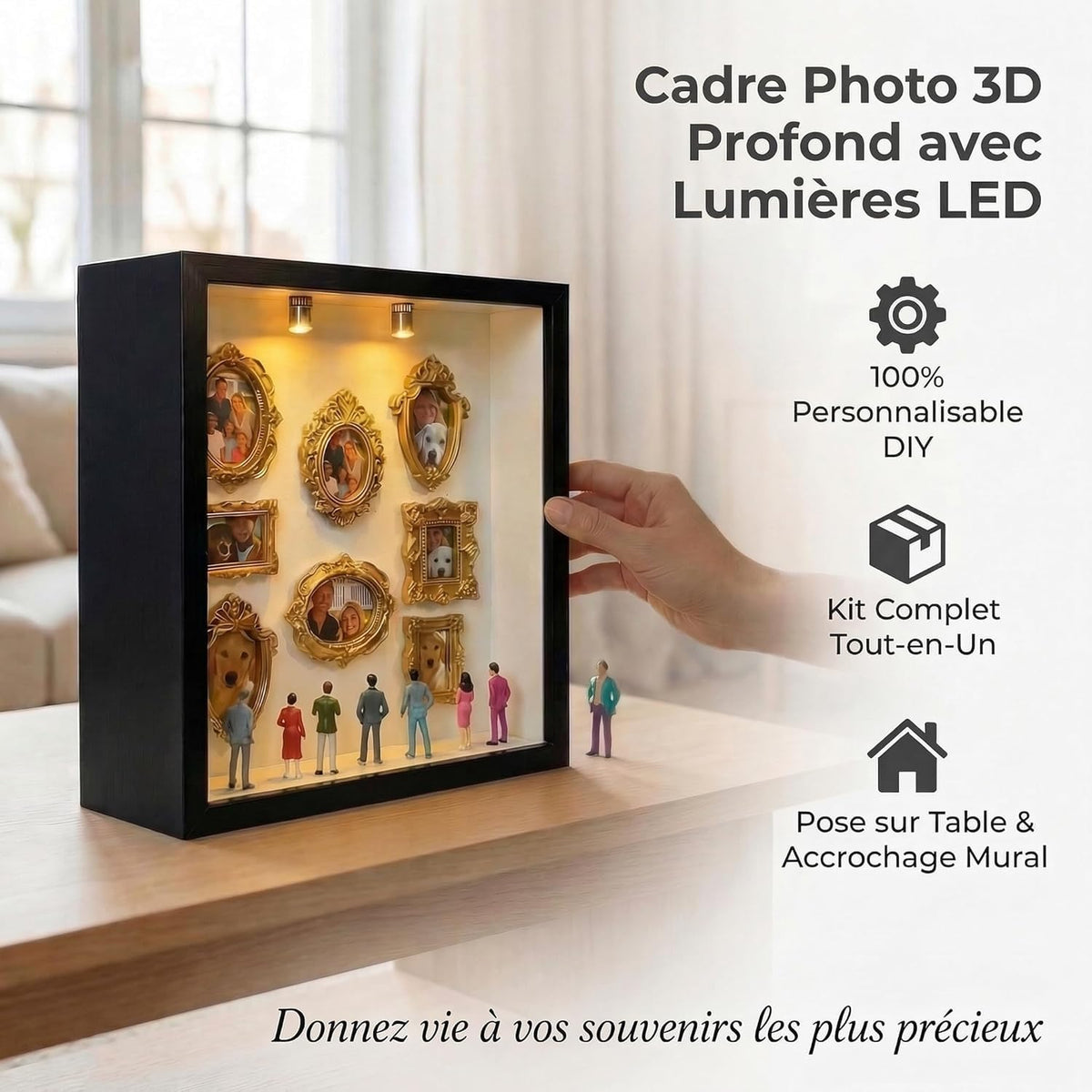 DIY Mini Gold Frames Silhouette Box Upgrade Shadow Box 10x10 - Bon amixyl Official Imagery - 4
