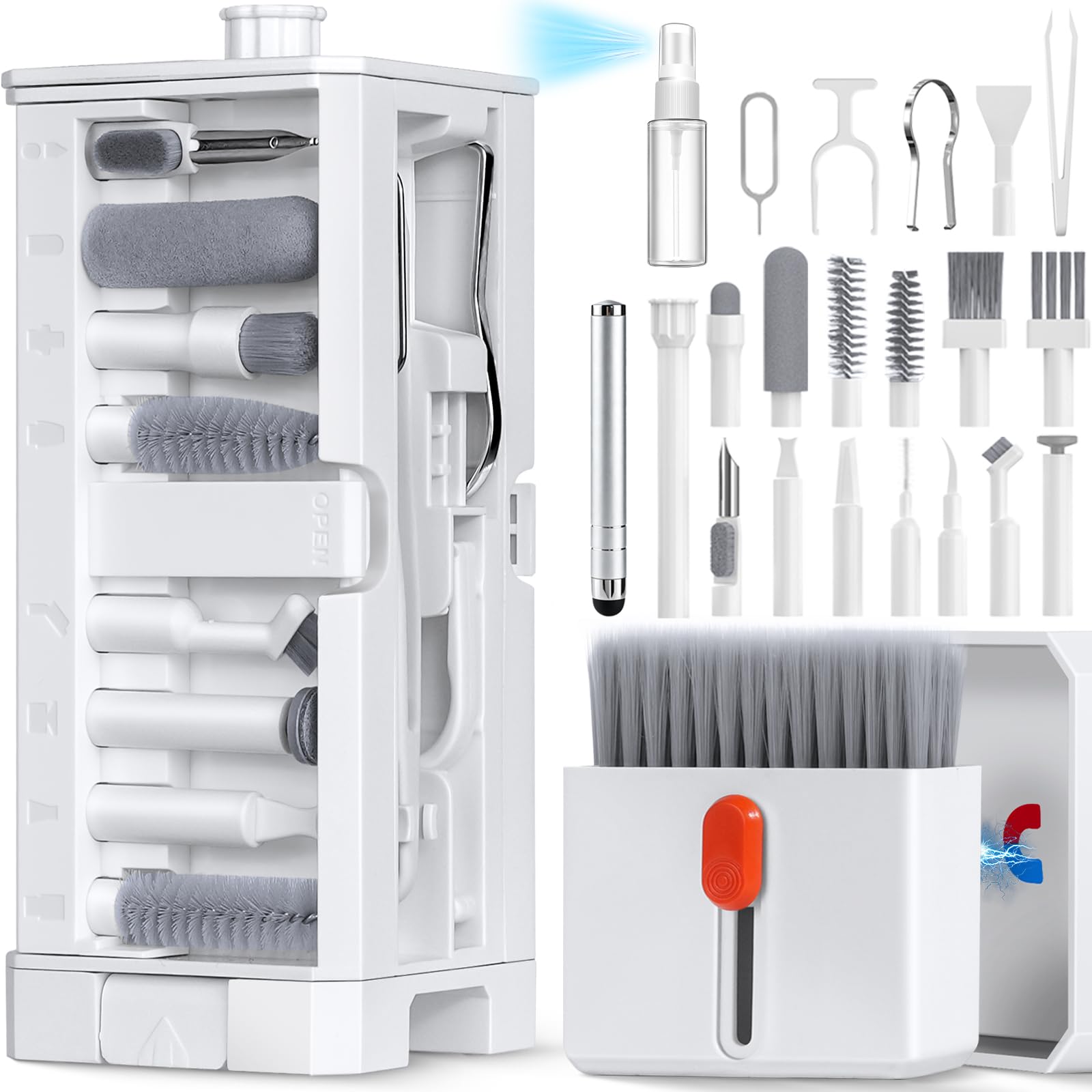 Inesore 32 in 1 Phone Cleaning Kit for iPhone AirPods MacBook Ear by Inesore - Angle View 7