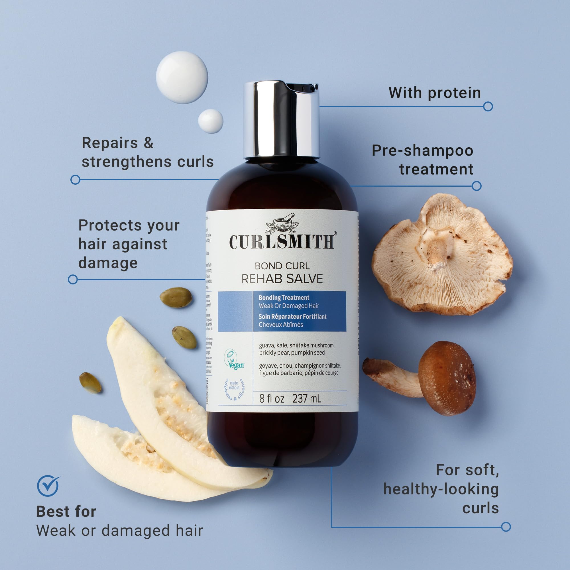 Elefair Tech CURLSMITH Bond Curl Rehab Salve - Protein Rich Treatment & Bond Building - Elefair Tech Official Product View 4