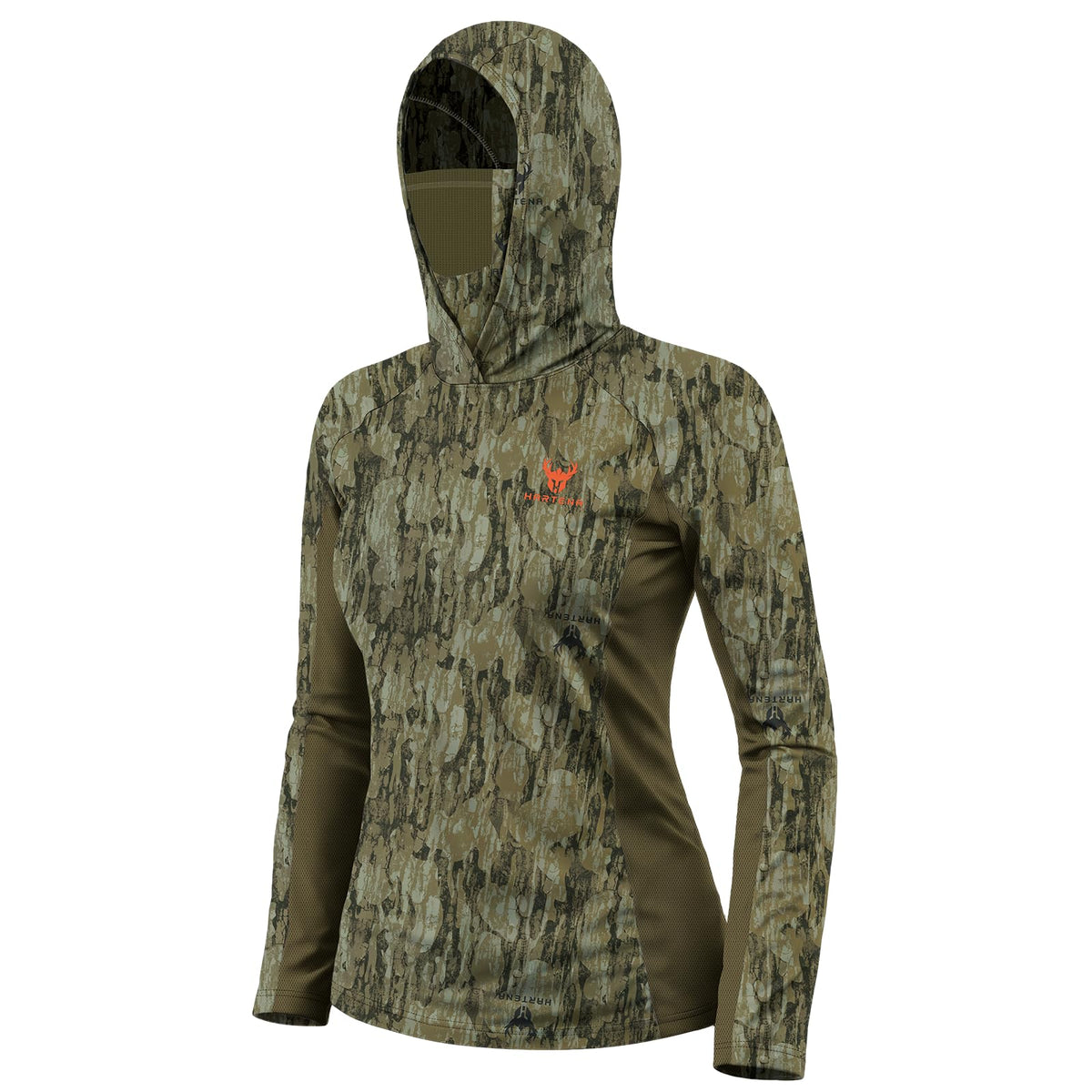Women s Camo Hunting Hoodie with Face Mask UPF 50 Quick Dry - Hartena Official Imagery - 2