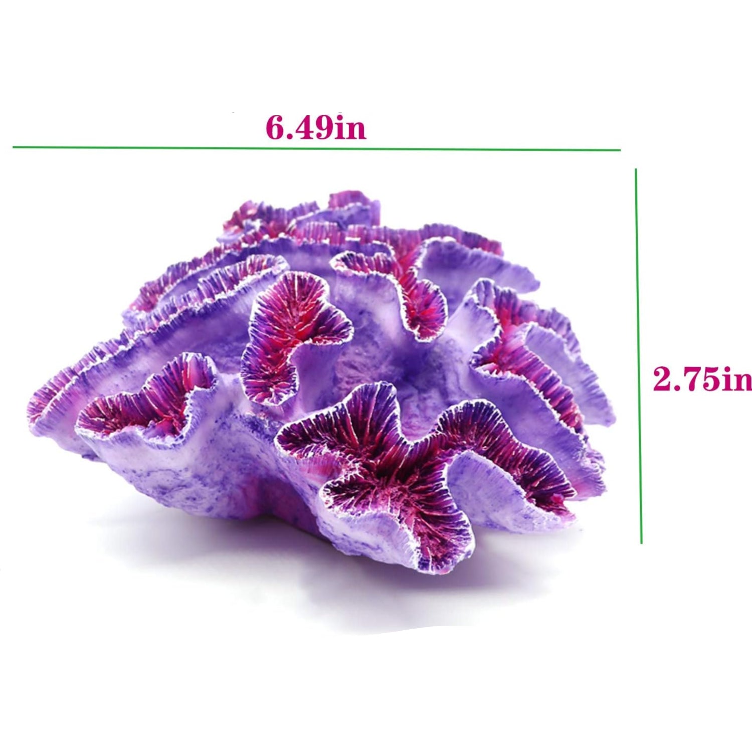 Purple Besimple aquarium coral ornament with fish tank plants for decorative underwater landscape in fish tank.