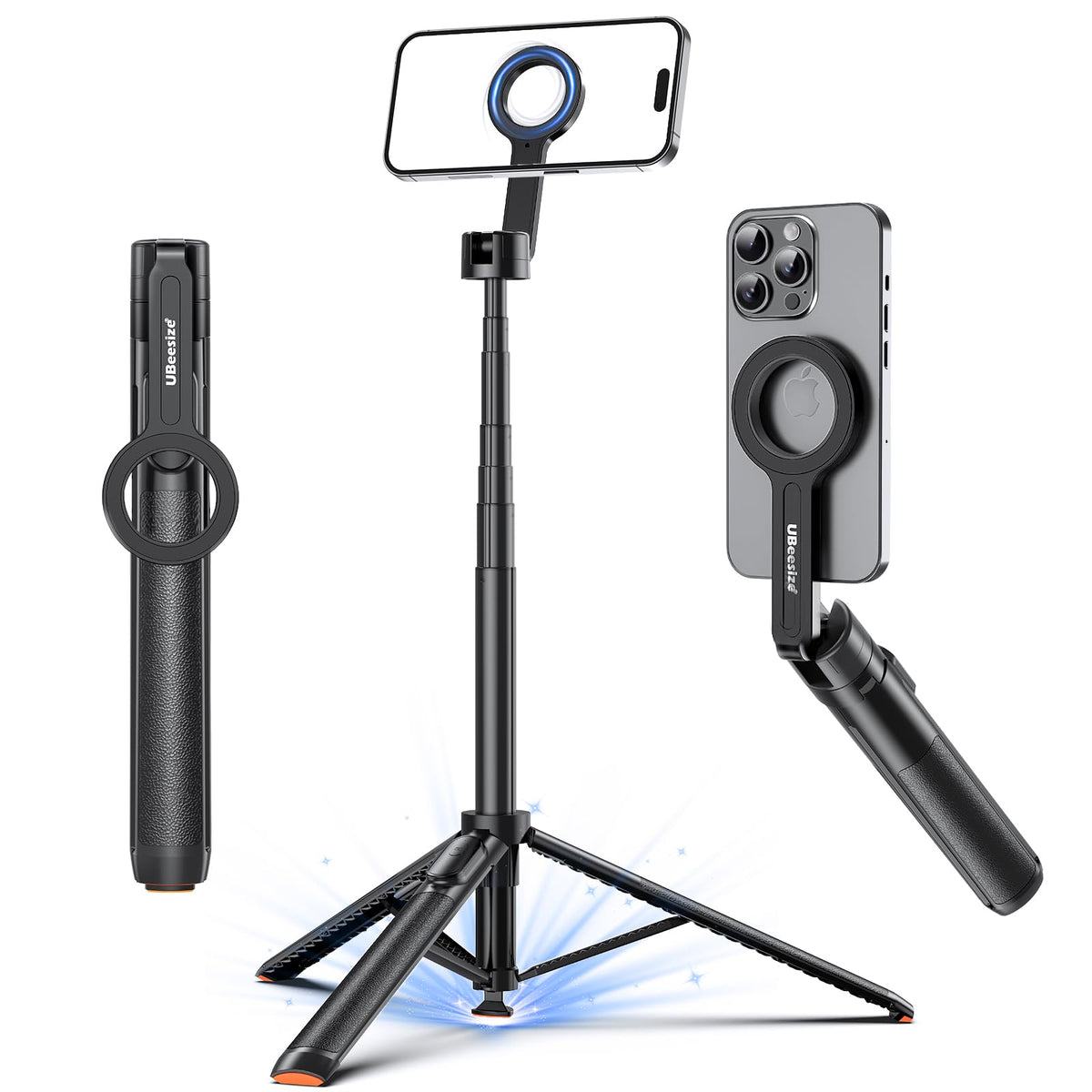 UBeesize 70 Auto Open MagSafe Selfie Stick Phone Tripod for - UBeesize Official Imagery - 8