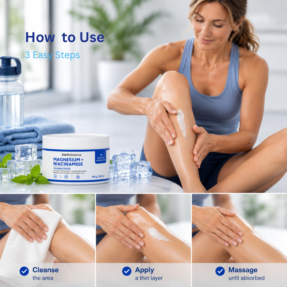 Magnesium Niacinamide Relief Cream - klarifyScience Official Imagery - 7