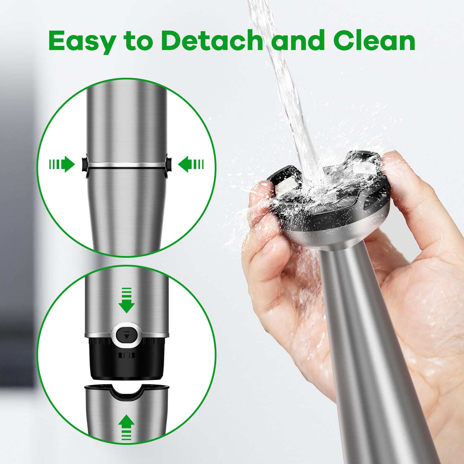 Turelar Immersion Blender Handheld Corded, 1100W 5 in 1 Hand Blen - turelar Official Product View 9