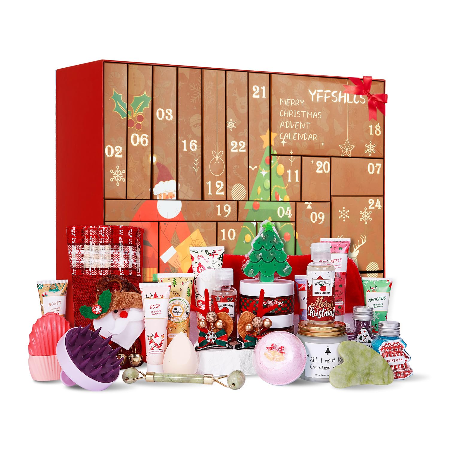 Advent Calendar 2026 24 Days of Beauty Advent Calendar Bath - YFFSHLCS Official Product Imagery - 1