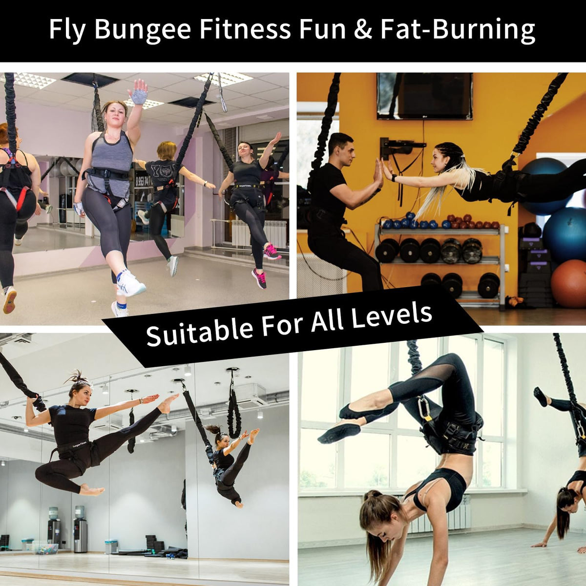 PRIOR FITNESS Bungee Fitness Set Yoga Bungee Cord Rope - PRIOR FITNESS Official Imagery - 7