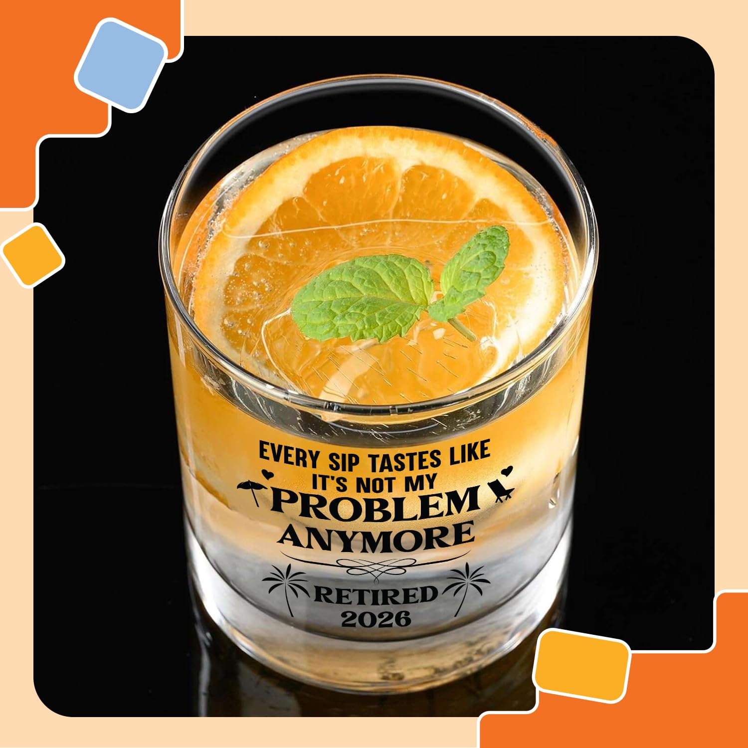 Retirement Gift for Men 2026 – Whiskey Glass