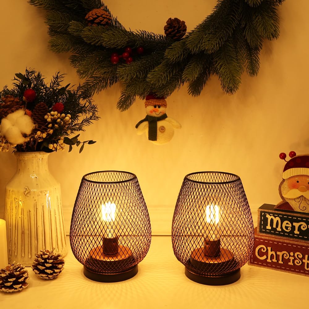 NEEDOMO Battery Operated Lamp Table Powered Lantern Set of 4 - NEEDOMO Official Imagery - 6