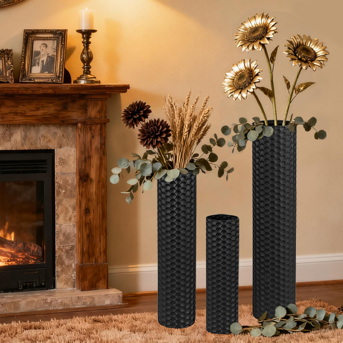 Black Tall Floor Vase - NOLIPED Official Imagery - 5