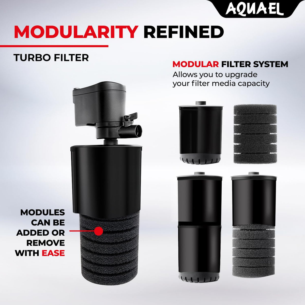 Aquael Turbo Internal Power Filter - Aquael Official Imagery - 4