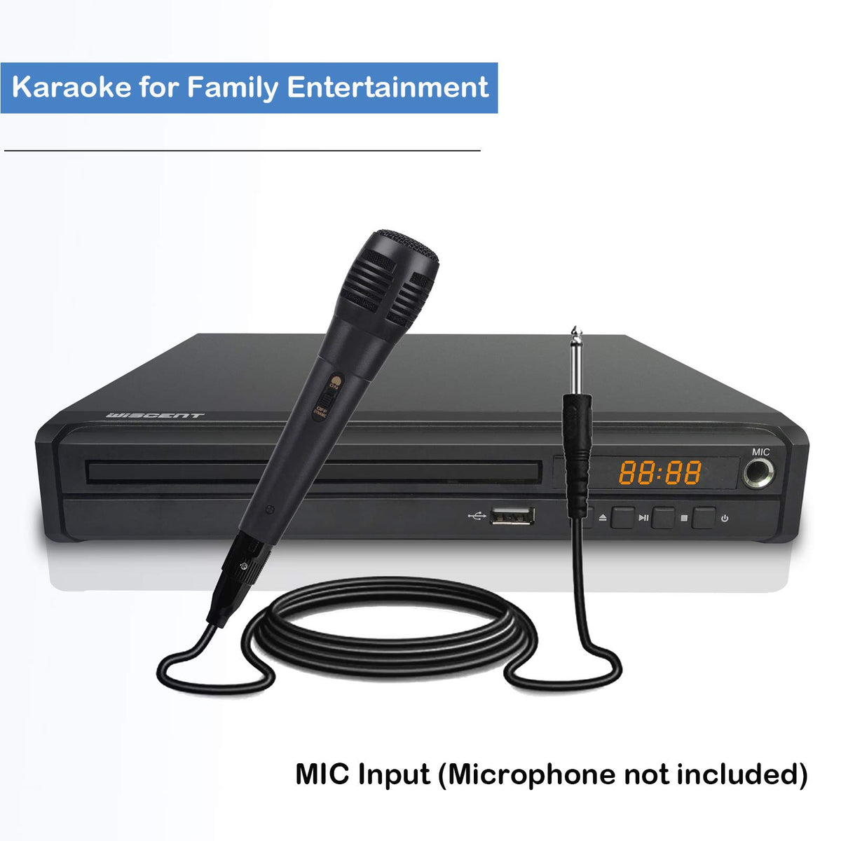Compact DVD Player for TV Multi Region Free with HDMI RCA - WISCENT Official Imagery - 8
