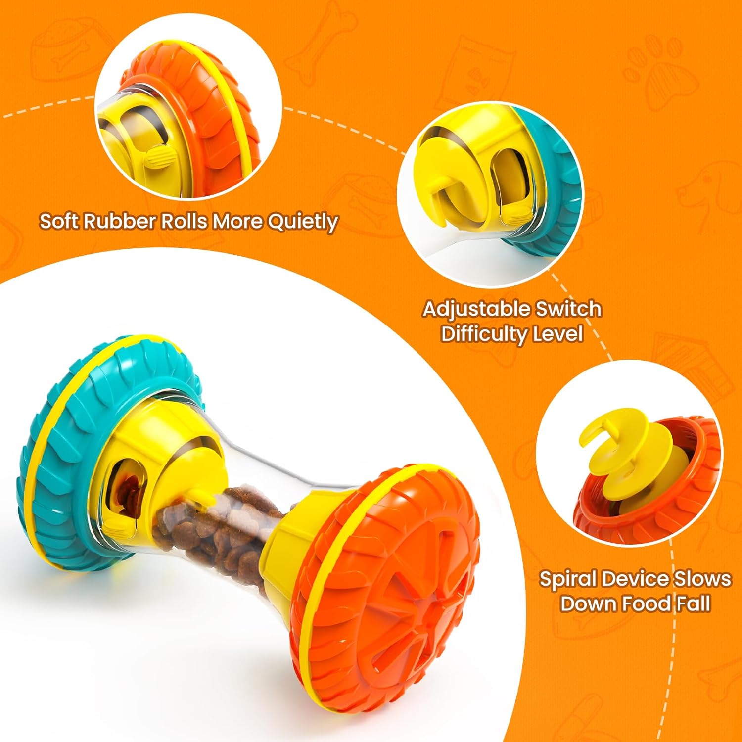 BoYoYo interactive dog puzzle toy designed to keep dogs entertained and mentally stimulated, featuring colorful compartments and challenging design.
