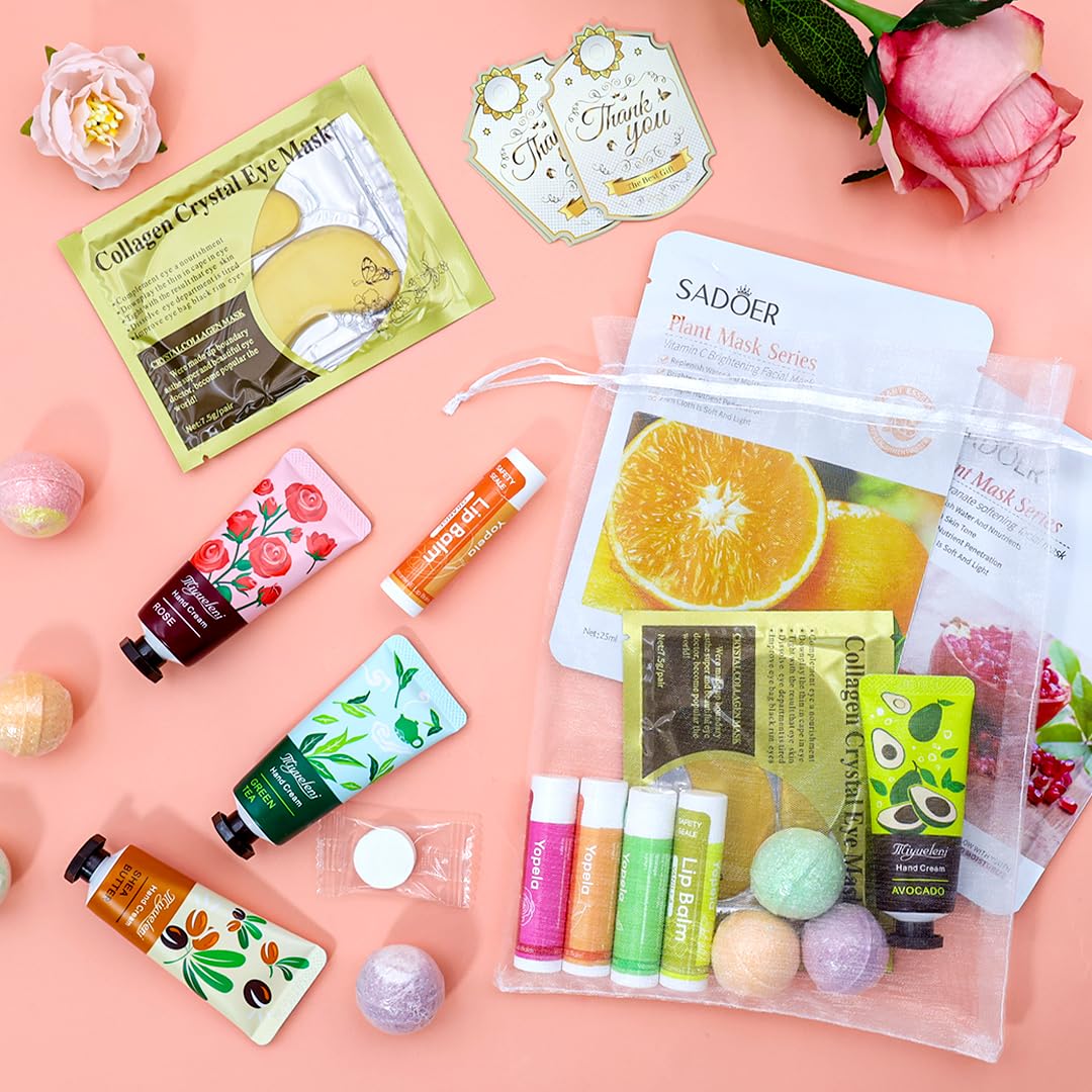 128 PCS Spa Party Supplies for Women, Spa Kit Include Lip - Yopela