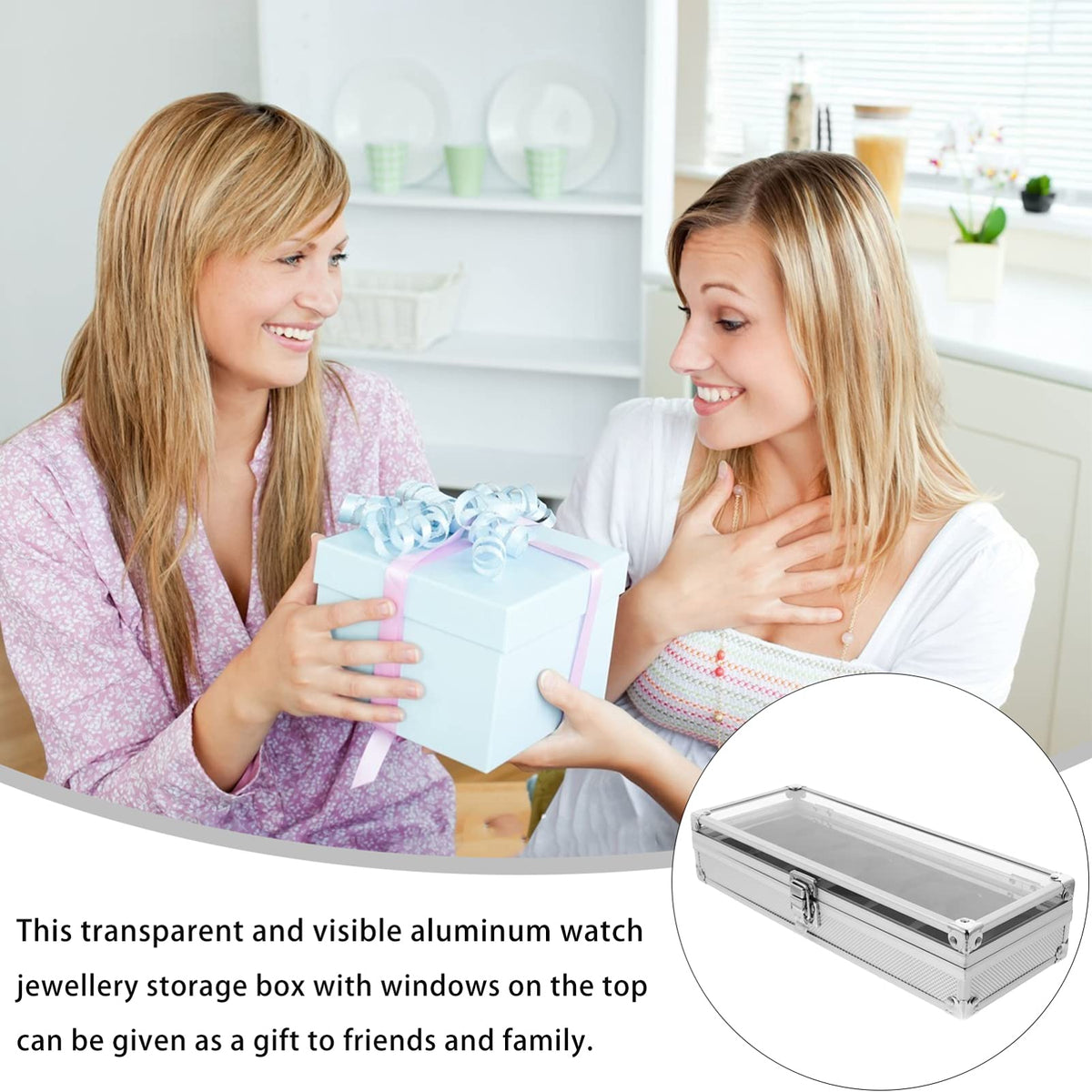 Aluminium Watch Case Lock Display Window 5 Slots - Cabilock Official Imagery - 7