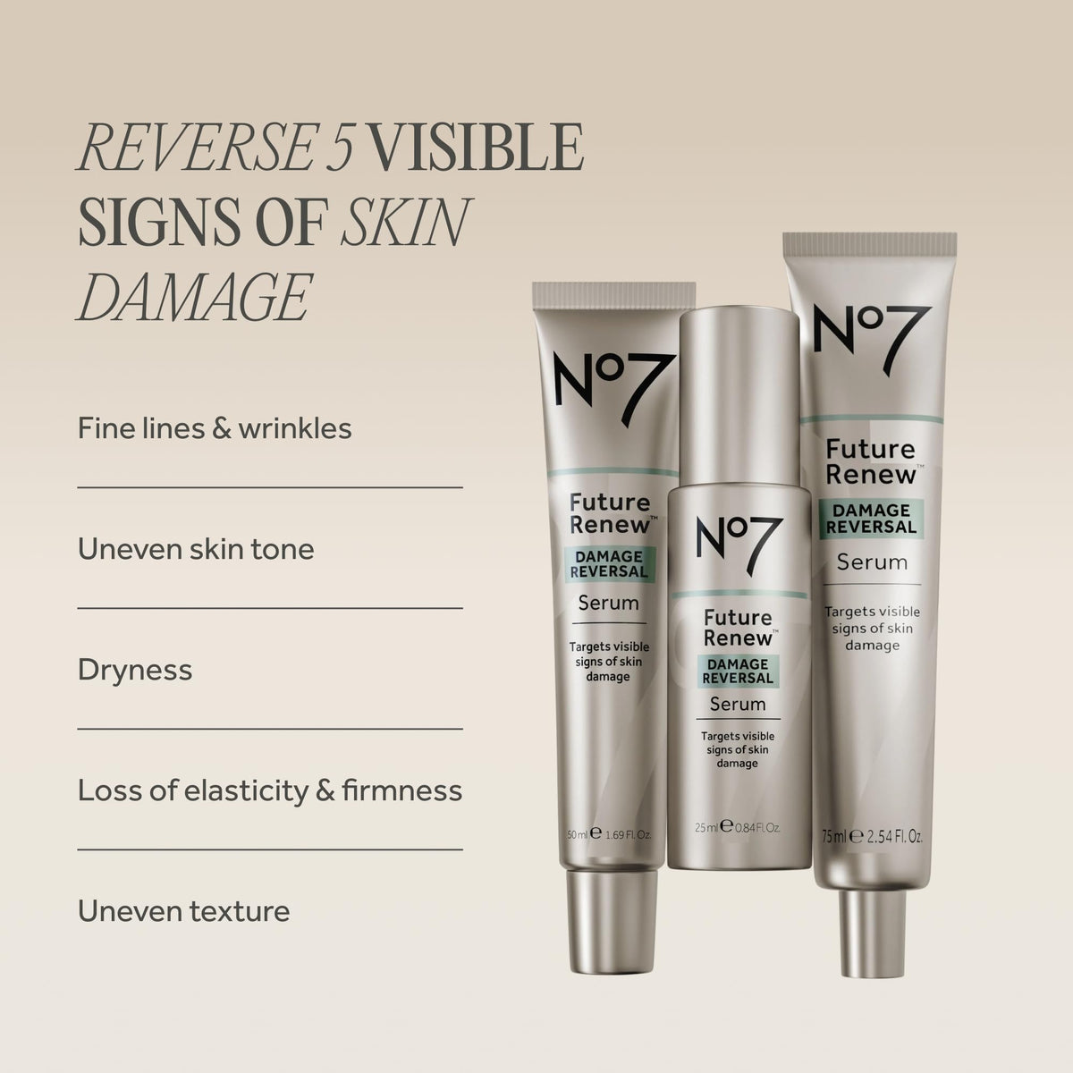 No7 Future Renew Damage Reversal Anti Aging Face Serum 0 84 - No7 Official Imagery - 3