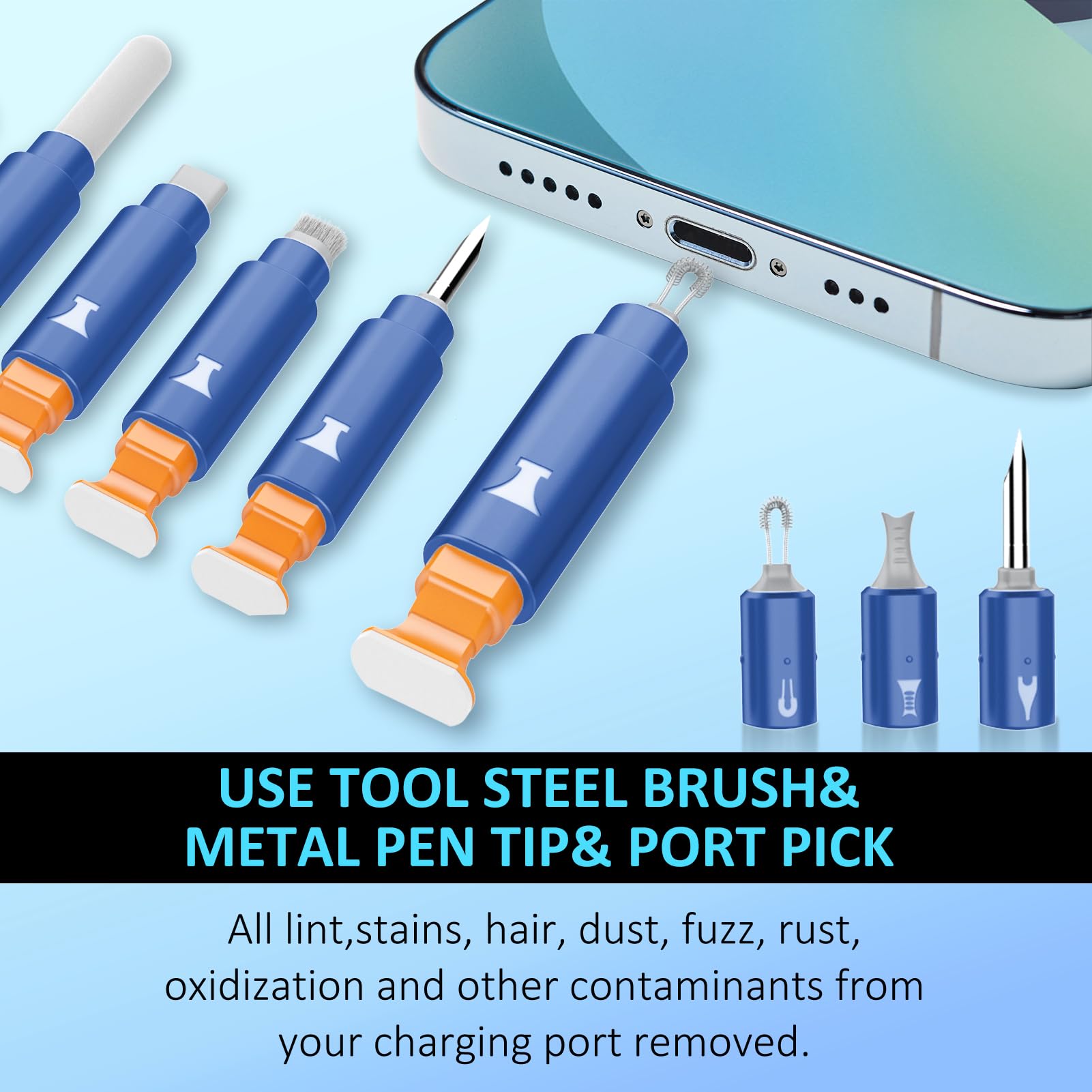 Ordilend iPhone Cleaning Kit for Charging Port Cleaner AirPod Pho - Ordilend Official Product View 3