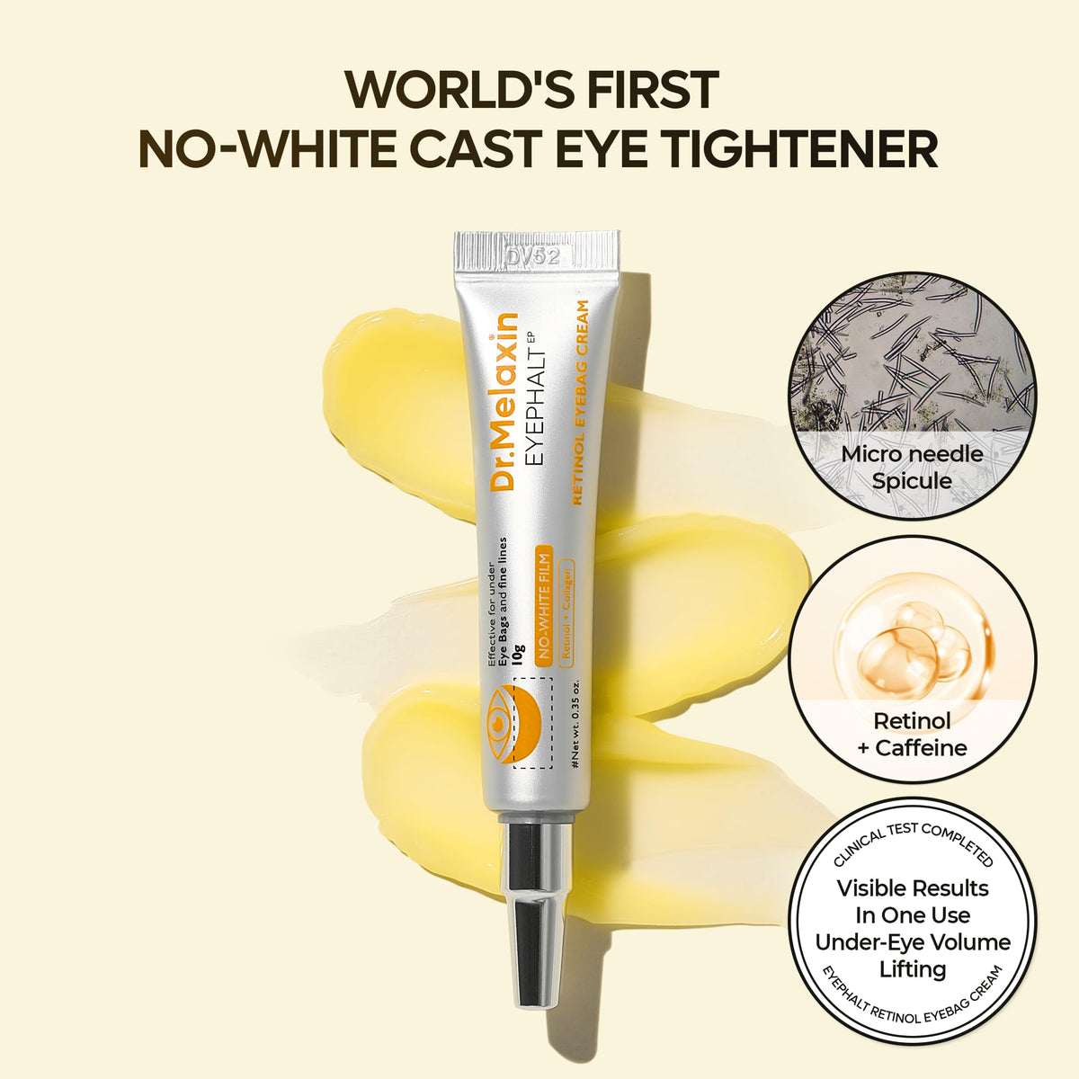 Dr Melaxin Retinol Eyebag Cream for Puffiness Dark Circles - Dr.Melaxin Official Imagery - 3