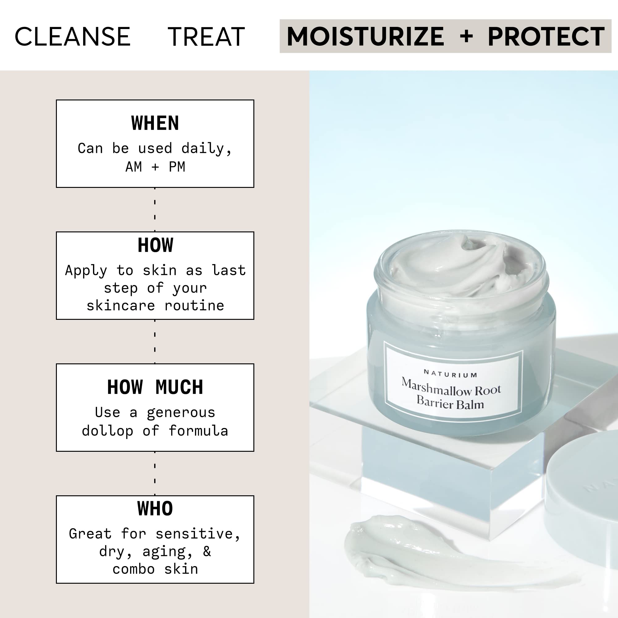 Naturium Marshmallow Root Barrier Balm Face Balm Moisturizer - Naturium Official Imagery - 3