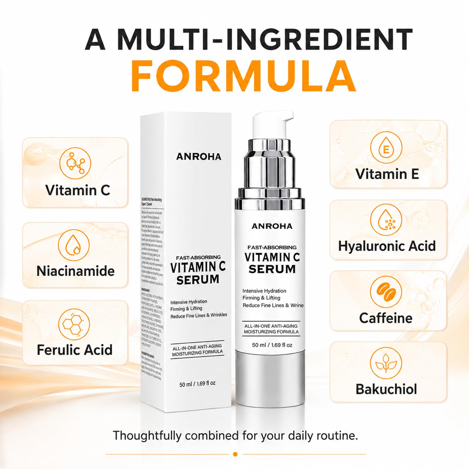 Super Vitamin C Face Serum for Women Over 70 Mature Skin - Anroha Official Imagery - 5