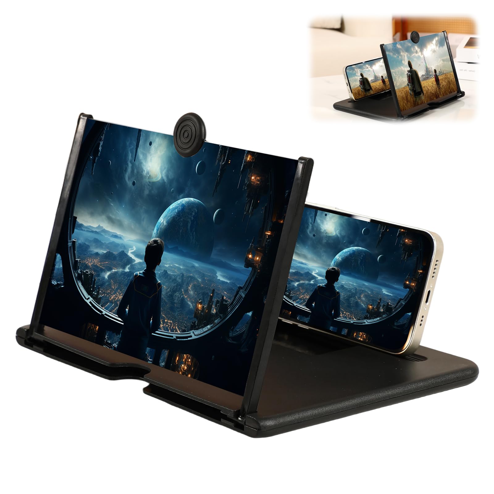 Screen Magnifier Version, 2026 New 3D HD Foldable Amplifier - Product Imagery
