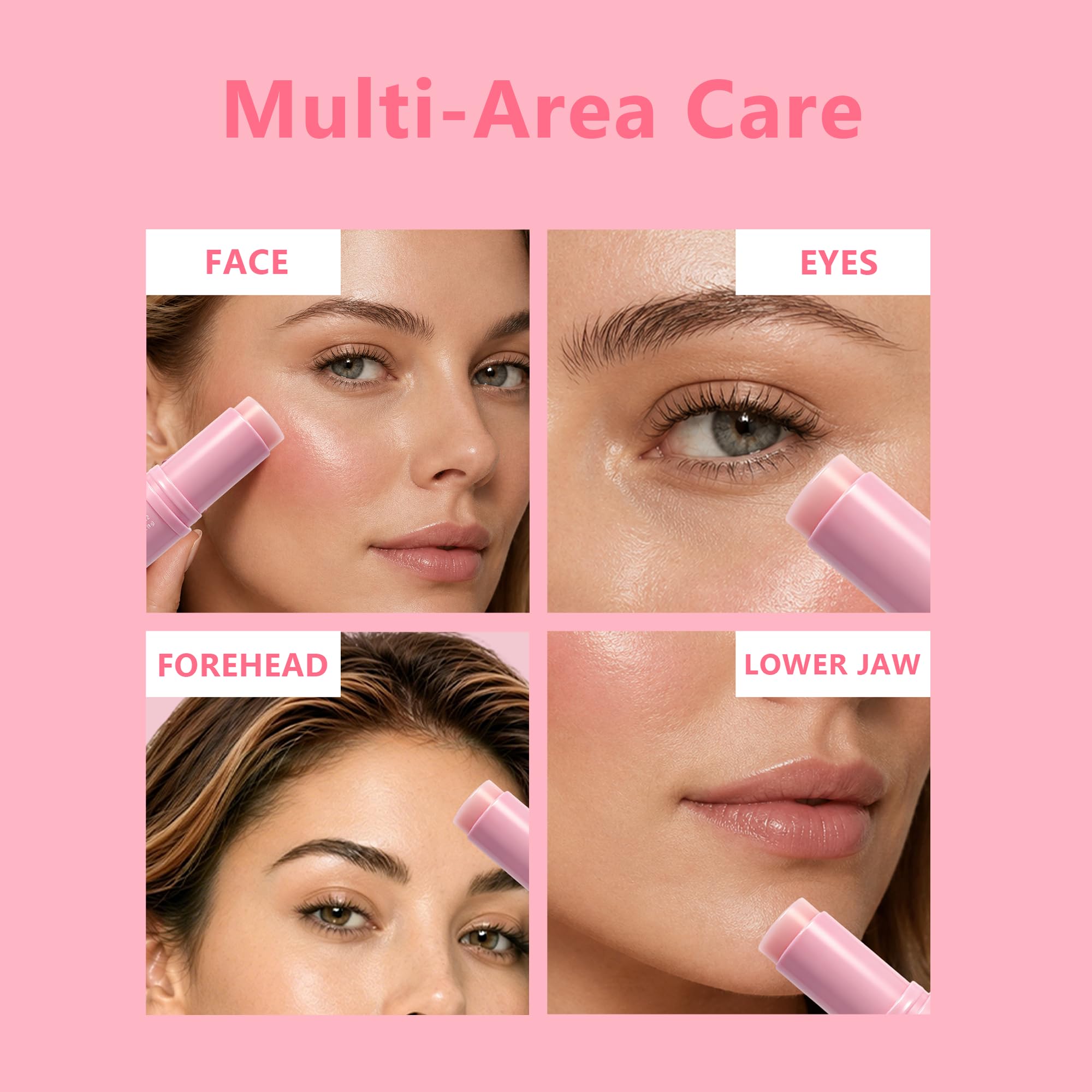 PDRN Collagen Multi Balm Stick &amp; Eye Patches Set, Pink B12 - Euralissea