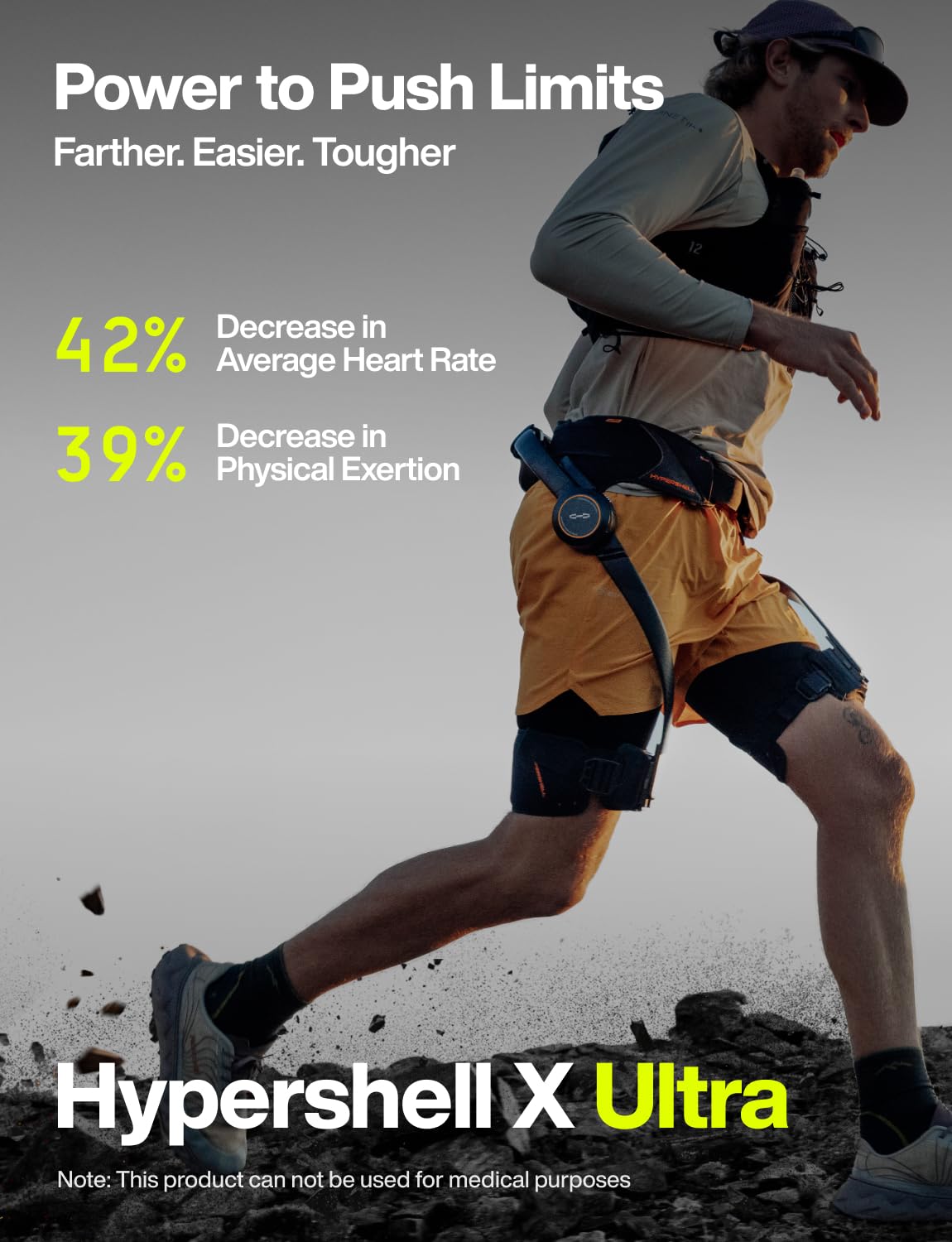 X Carbon Exoskeleton Leg Strength with 800 W Output 17 5 km - Hypershell Official Imagery - 3