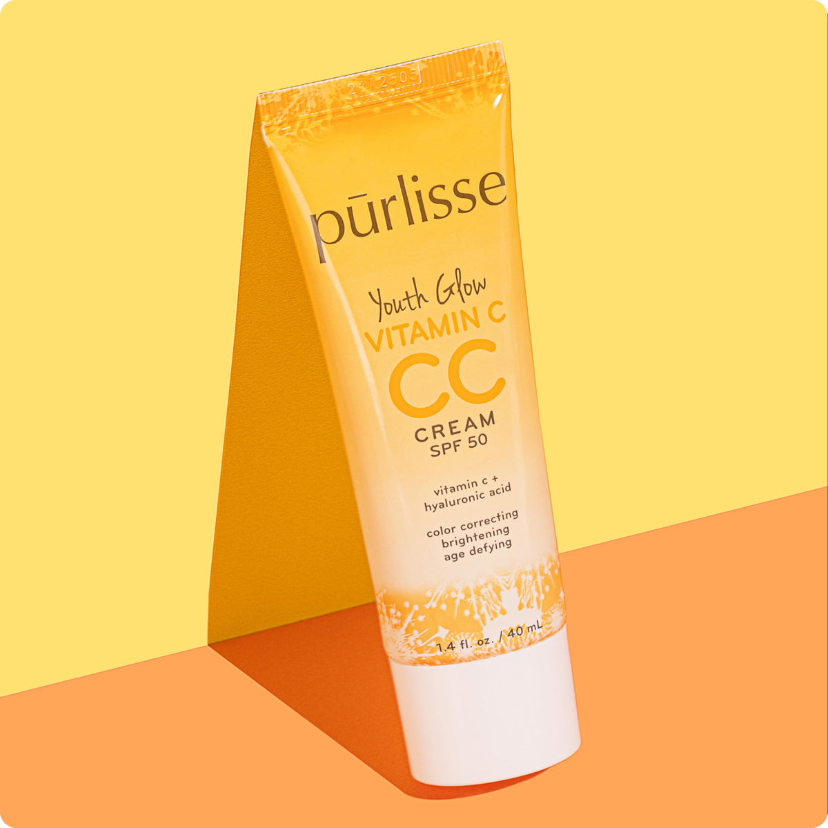 p rlisse Youth Glow Vitamin C CC Cream SPF 50 - pūrlisse Official Product Imagery - 6