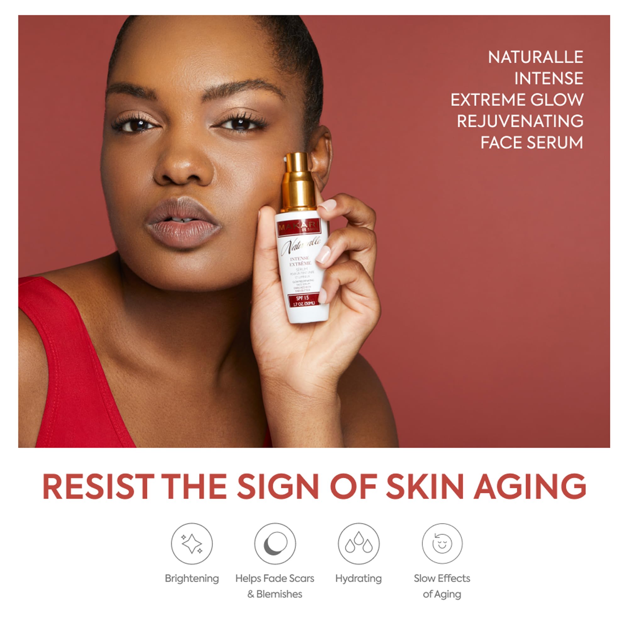 Makari Intense Extreme Toning Spot Treatment Serum SPF15 (1.7 oz) | Skin-Rejuvenating Serum with Shea Butter for Dry to Normal Skin Types | Helps Fade Blemishes, Soothe Wrinkles, and Brighten Skin