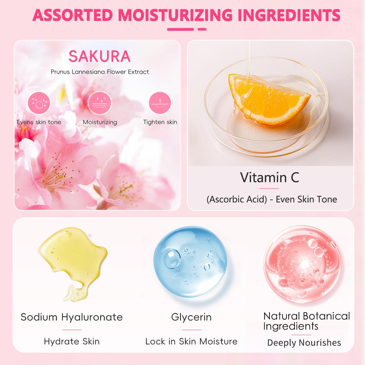 Sakura Skin Care Set for Kids Teen Girls 15PCS Daily Gentle - BliBling Official Imagery - 6