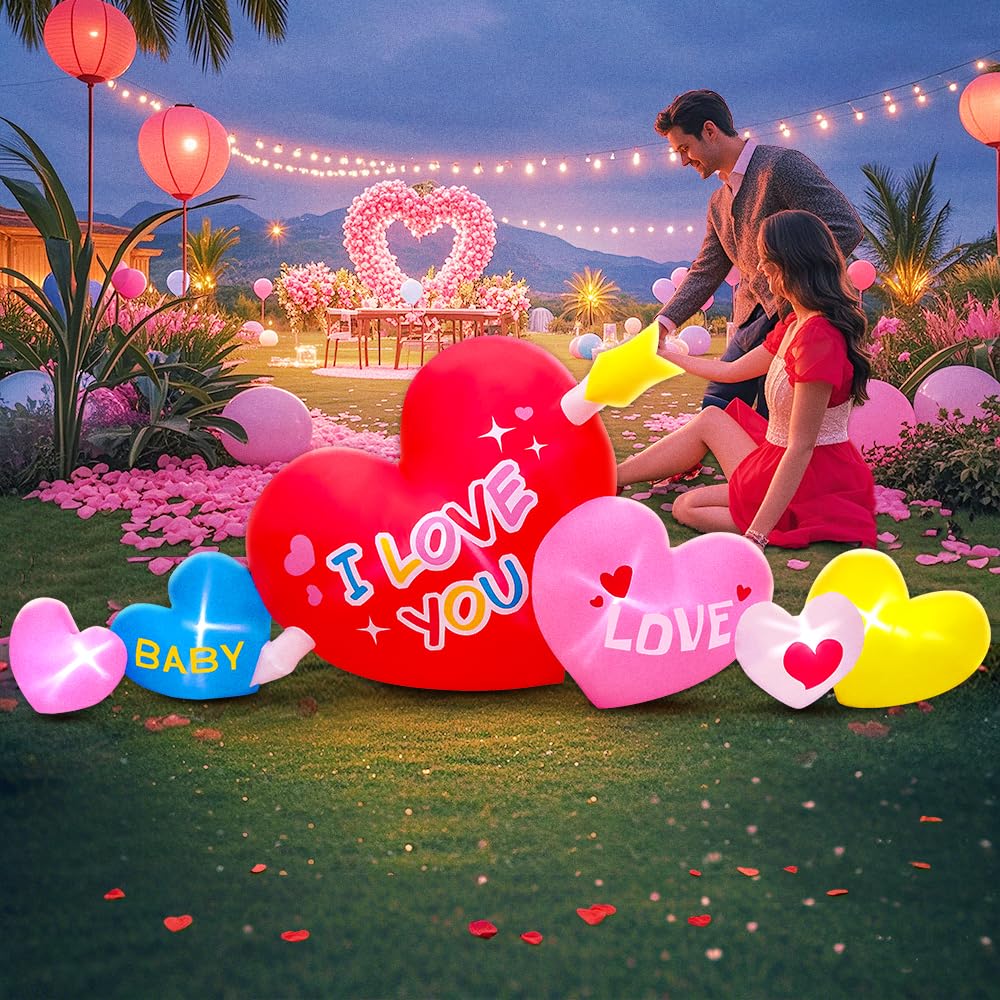 9FT Mothers Day Inflatables Outdoor Decorations Valentine - KOOY Official Imagery - 1
