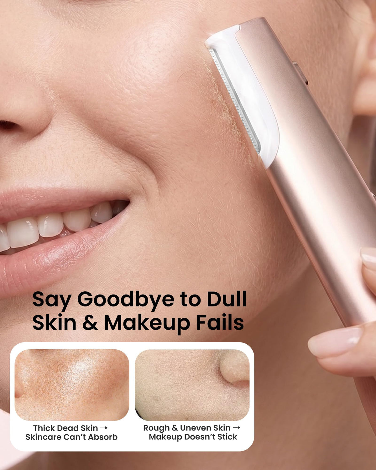 Sonic Dermaplane Razor for Women Face LED Rechargeable - PAPMINI Official Imagery - 7