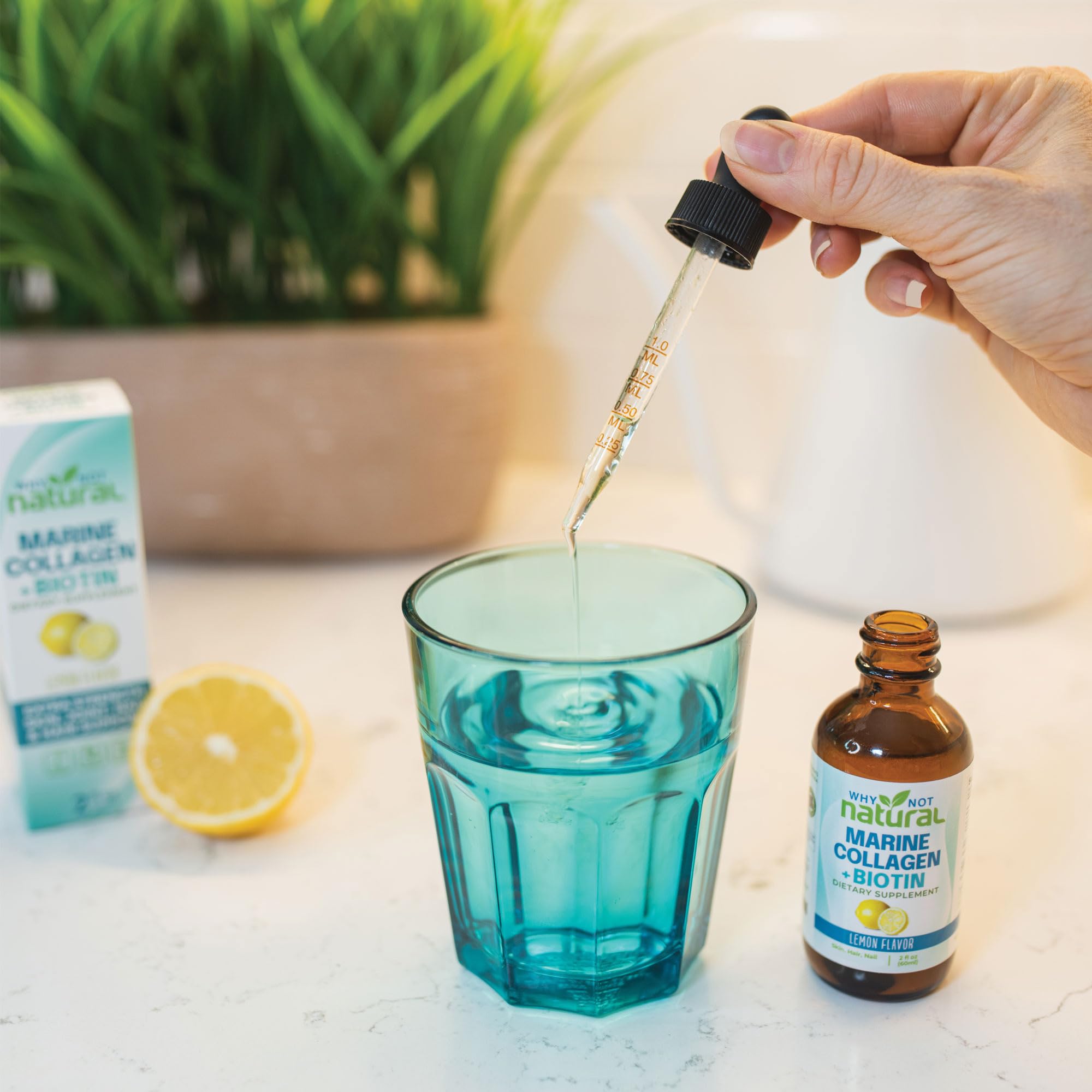 Liquid Collagen Plus Biotin Drops - Why Not Natural Official Imagery - 7
