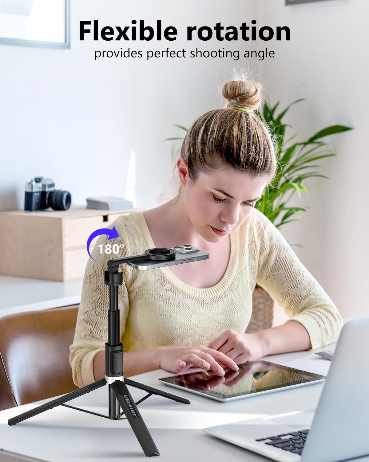 UBeesize Magnetic Tripod for iPhone with Remote 64 - UBeesize Official Imagery - 6