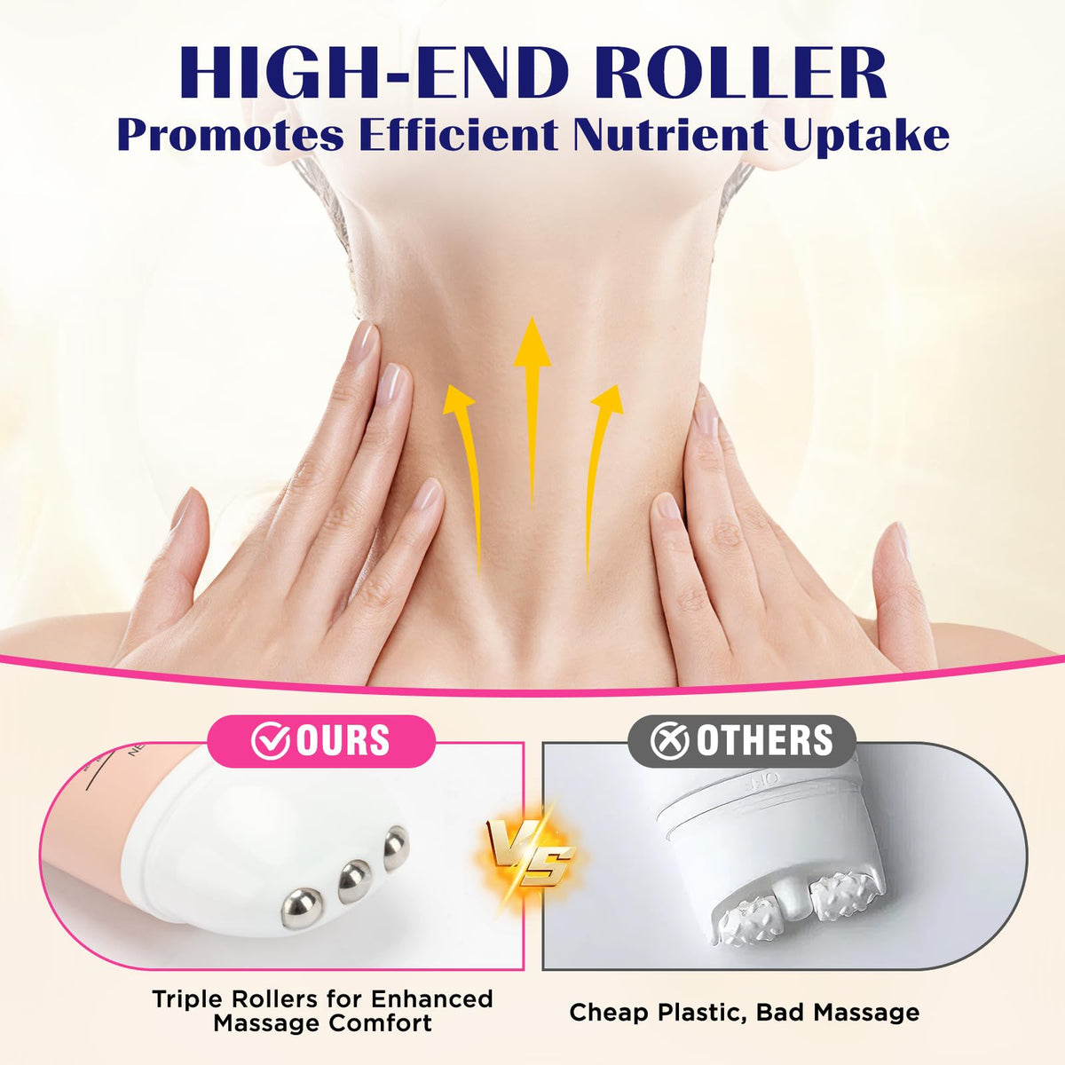 Camellia Neck Firming Cream with Massage Roller - Anlewo Official Imagery - 5