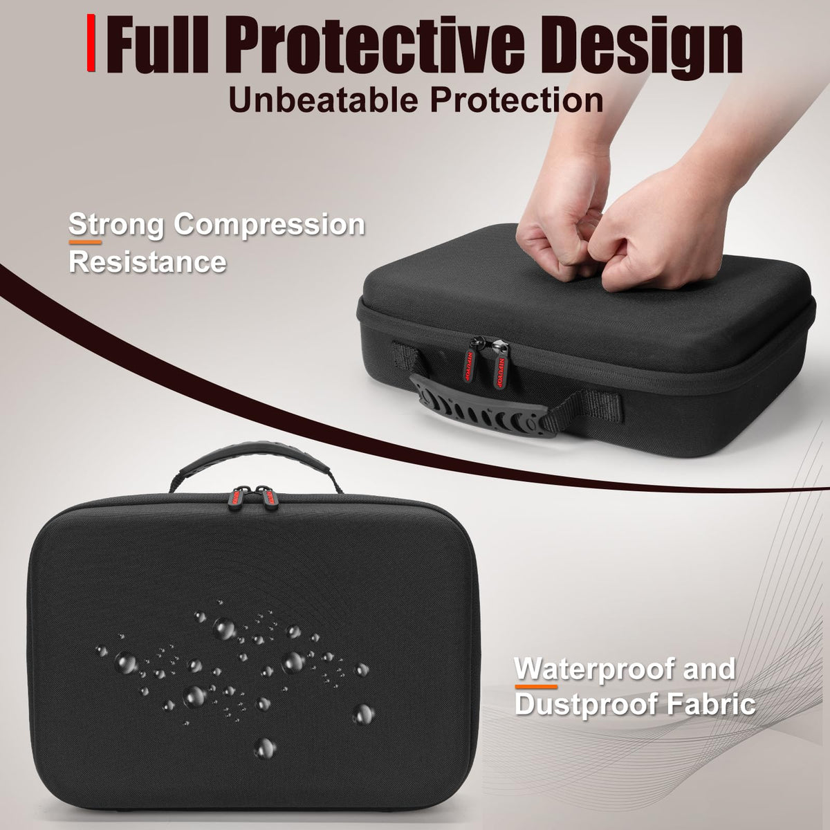 Travel Jewelry Box Watch Case 8 Slots Watch Organizer for - NIFUYOP Official Imagery - 6