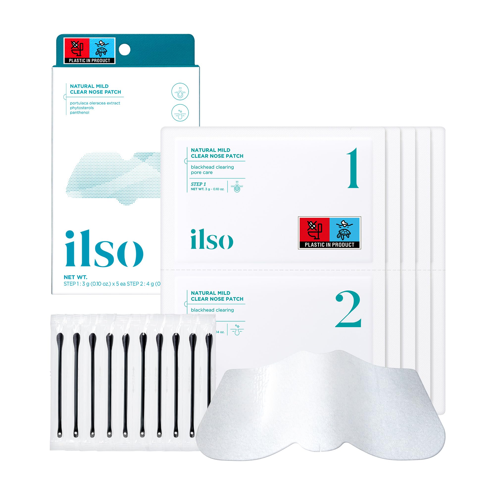 ilso Clear Nose Patch, Mild Blackhead & Sebaceous Filament Strip - Product Imagery