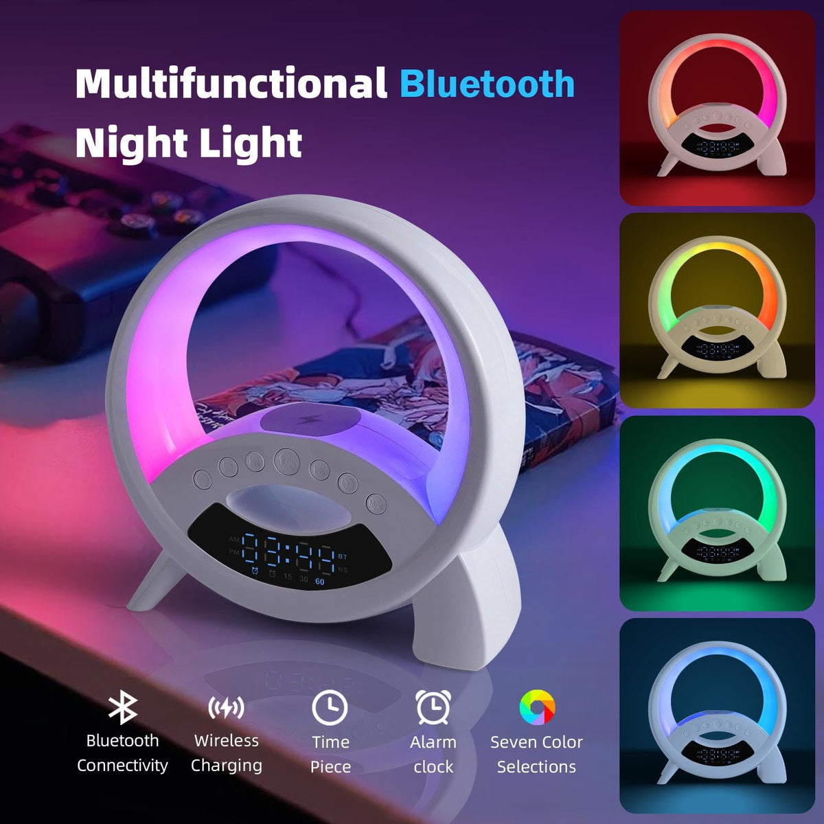 5 in 1 Atmosphere LED Lamp Inteligent Night Light 15W - kzalzaci Official Imagery - 5