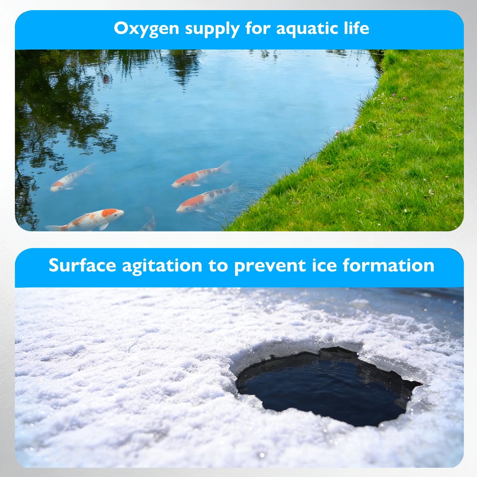 Devopet Pond Aerators for Outdoor Ponds, Air Pump for Pond up to - Devopet Official Product View 7