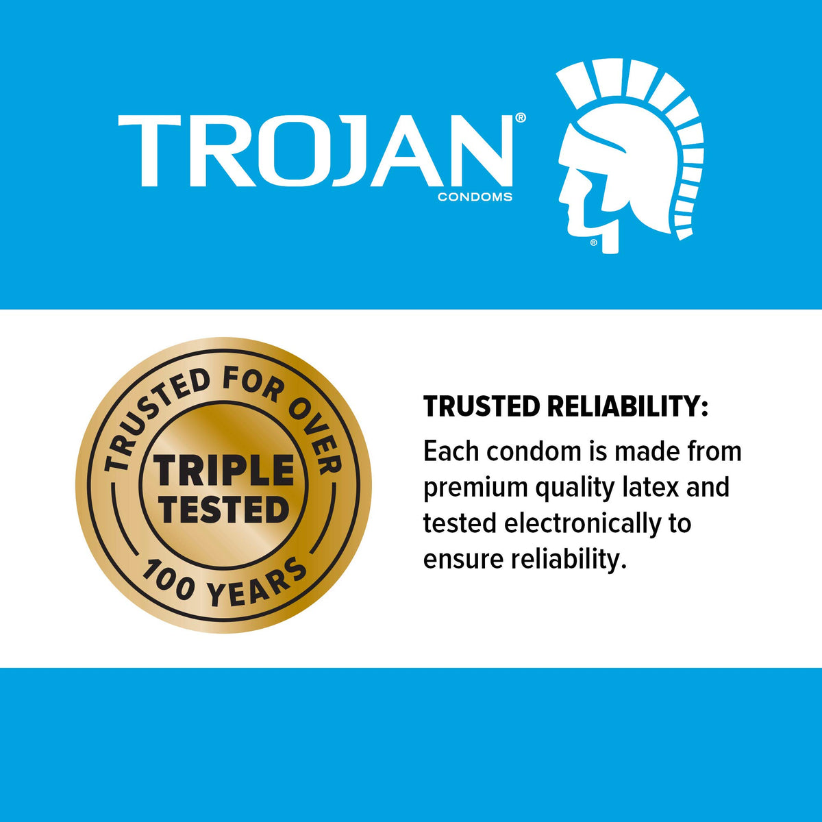 Trojan Ecstasy Lubricated Latex Condoms for Men Premium - TROJAN Official Imagery - 5