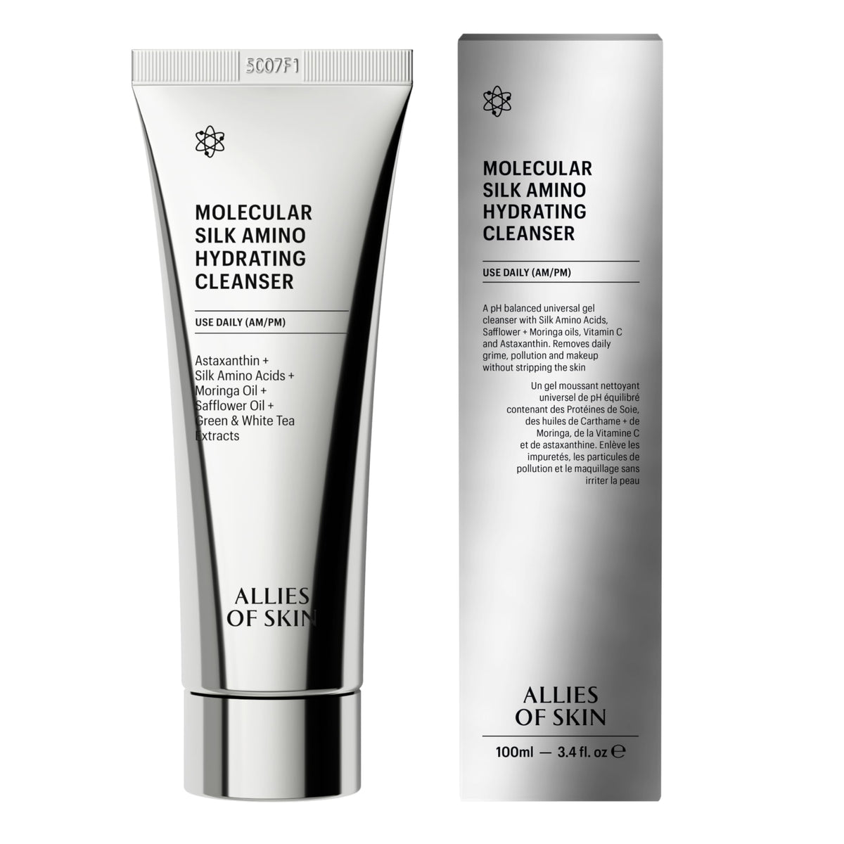 Allies of Skin Hydrating Silk Amino Face Cleanser 3 4 Fl Oz - Allies of Skin Official Imagery - 2