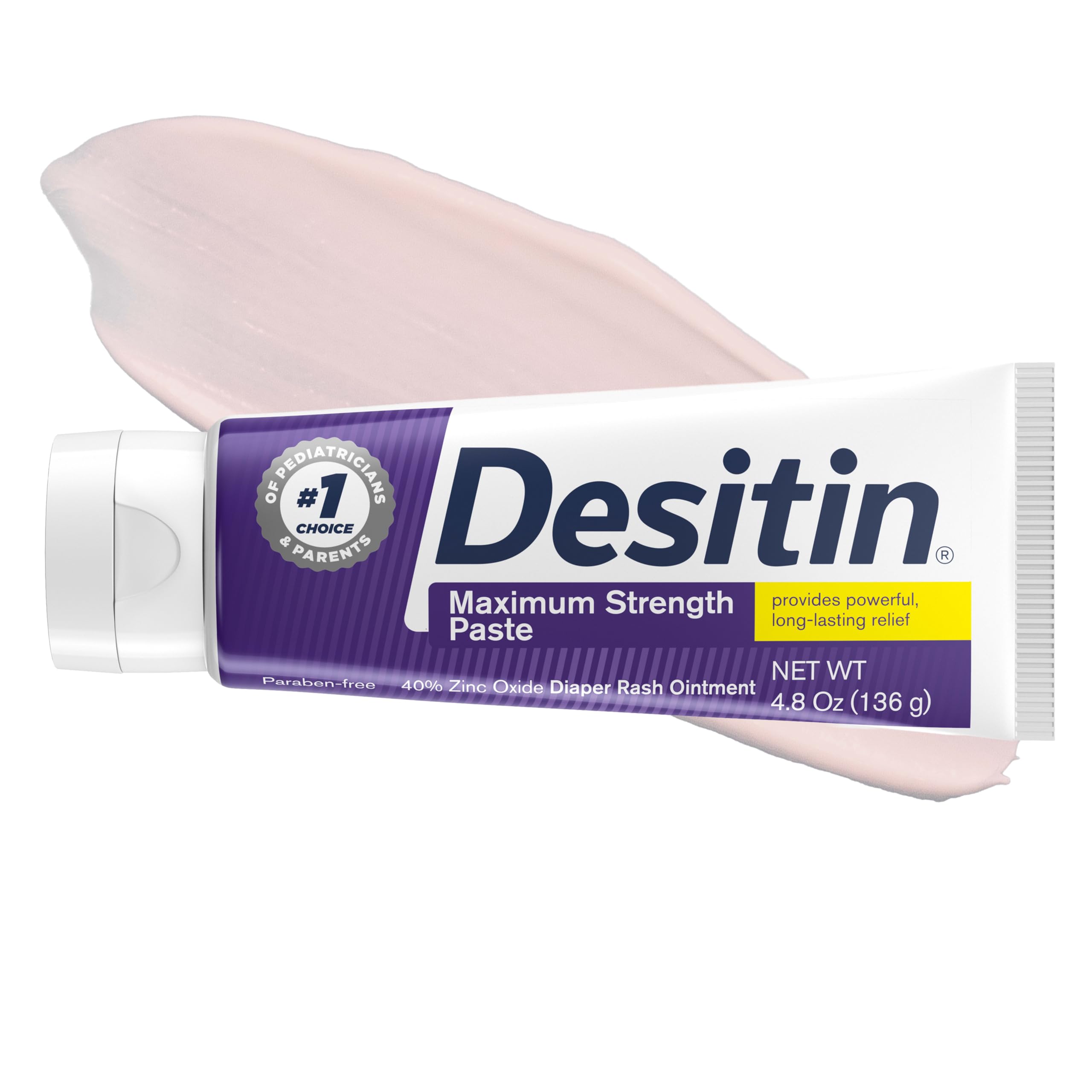 Desitin Maximum Strength Diaper Rash Paste, 40% Zinc Oxide, 4.... - Elefair Tech Official Product View 2