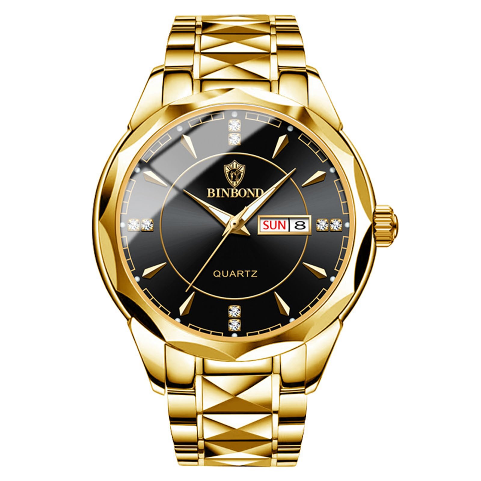 JewelryWe Business Analog Quartz Watches: Men Women Dress - Product Imagery