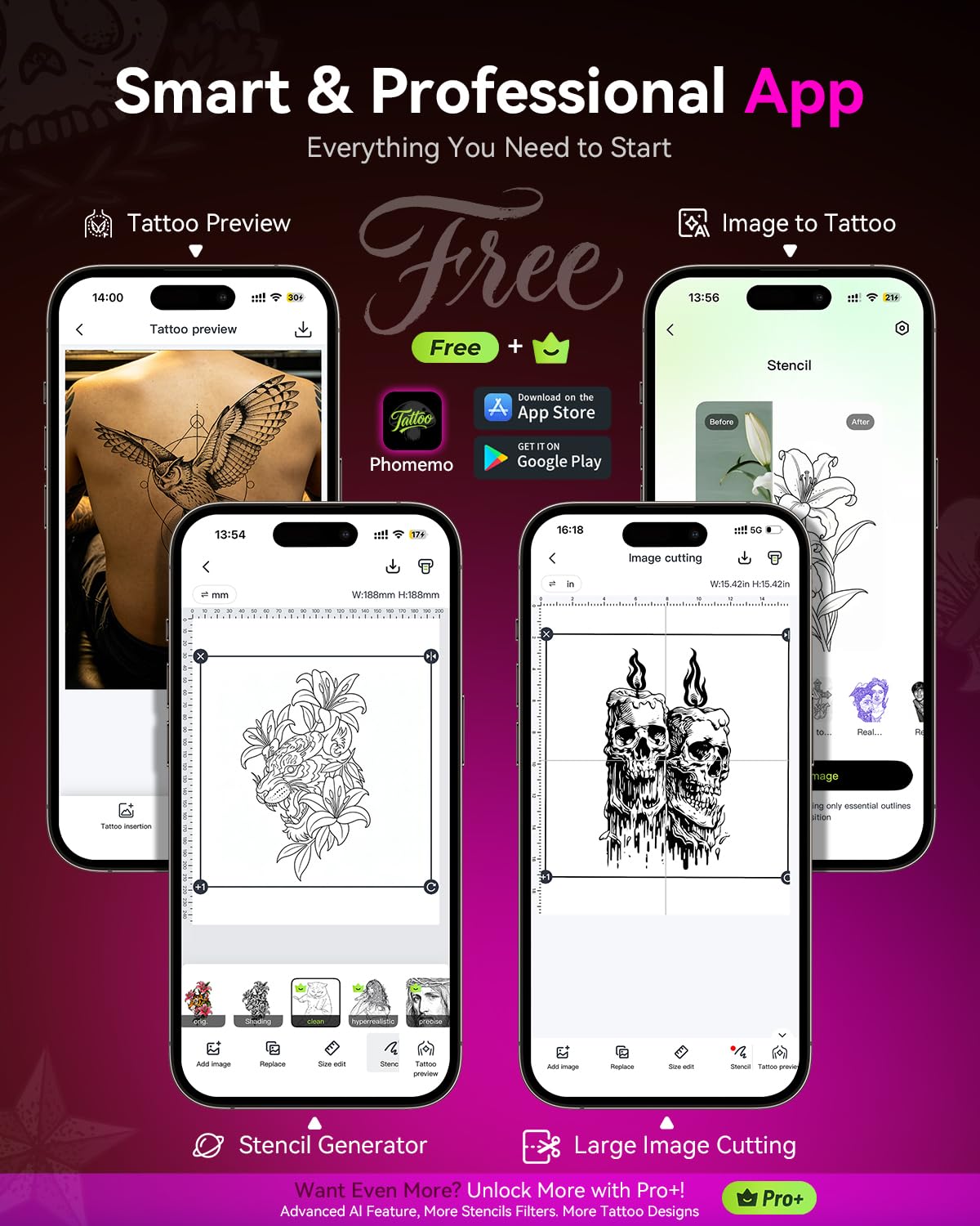Phomemo M08F Tattoo Stencil Printer Bluetooth Wireless - Phomemo Official Imagery - 6
