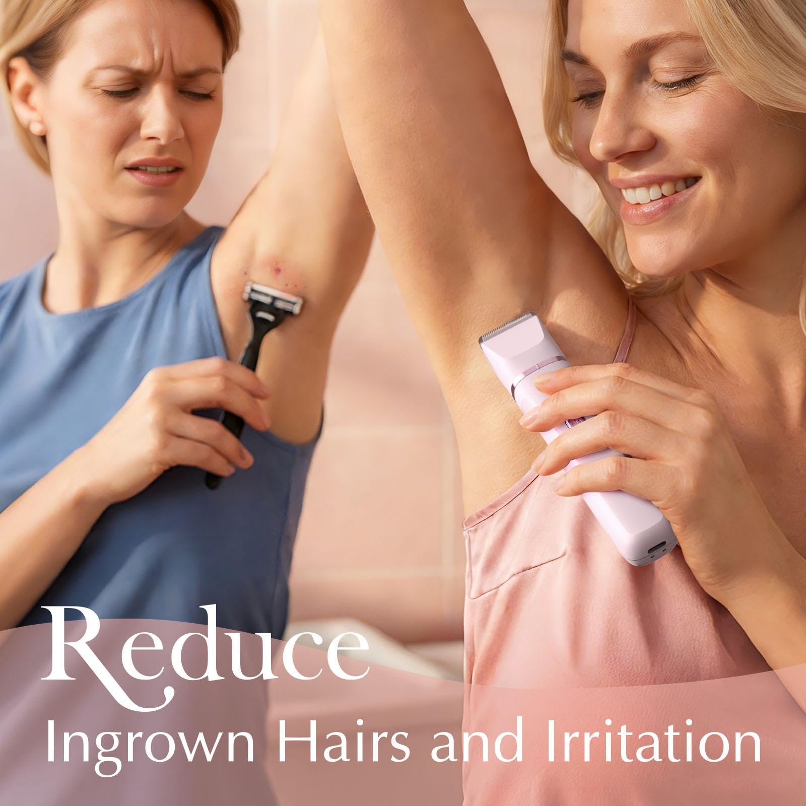 Risina 2-in-1 Bikini Trimmer & Face Shaver for Women